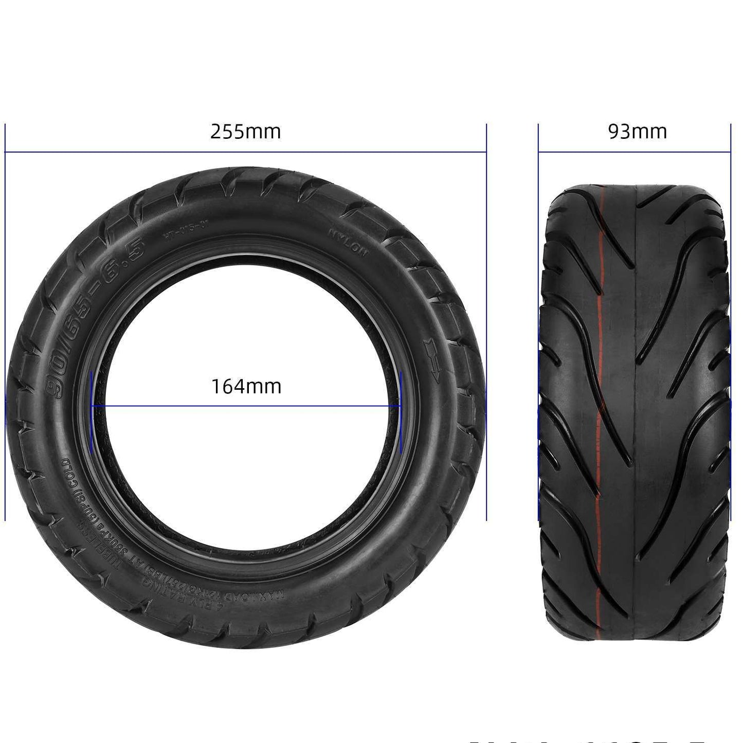 Tubeless guma 90/65-6.5 za Kukirin G4