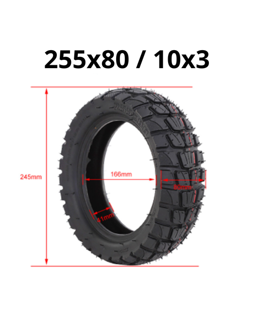 Vanjska guma 255x80 / ​​10x3 za Kukirin G2 Master / G2 MAX