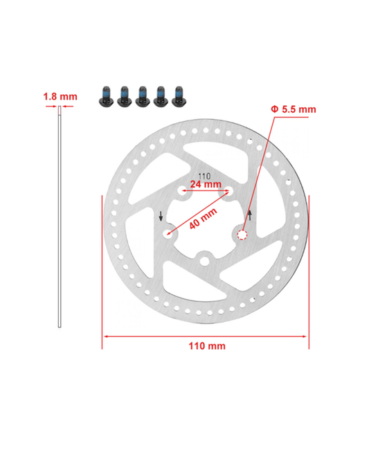 Disk 110mm 5 rupa za Xiaomi M365 električni romobil
